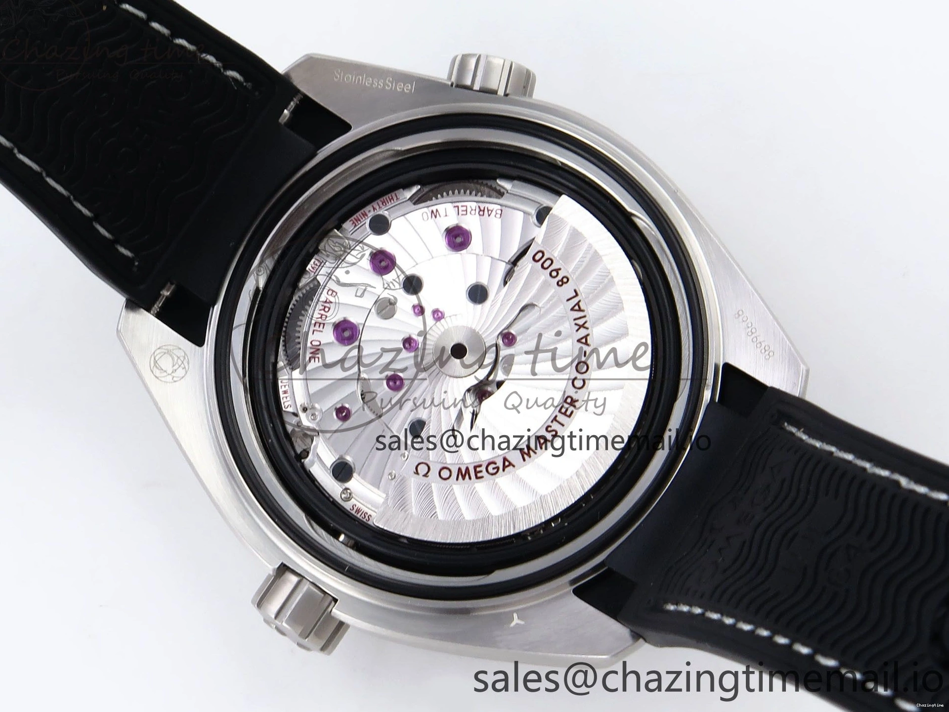 0522 AllSeason Planet Ocean 43.5mm SS VSF 1:1 Best Edition Gray Bezel Gray Dial on Black Rubber Strap A8900 Super Clone 7712